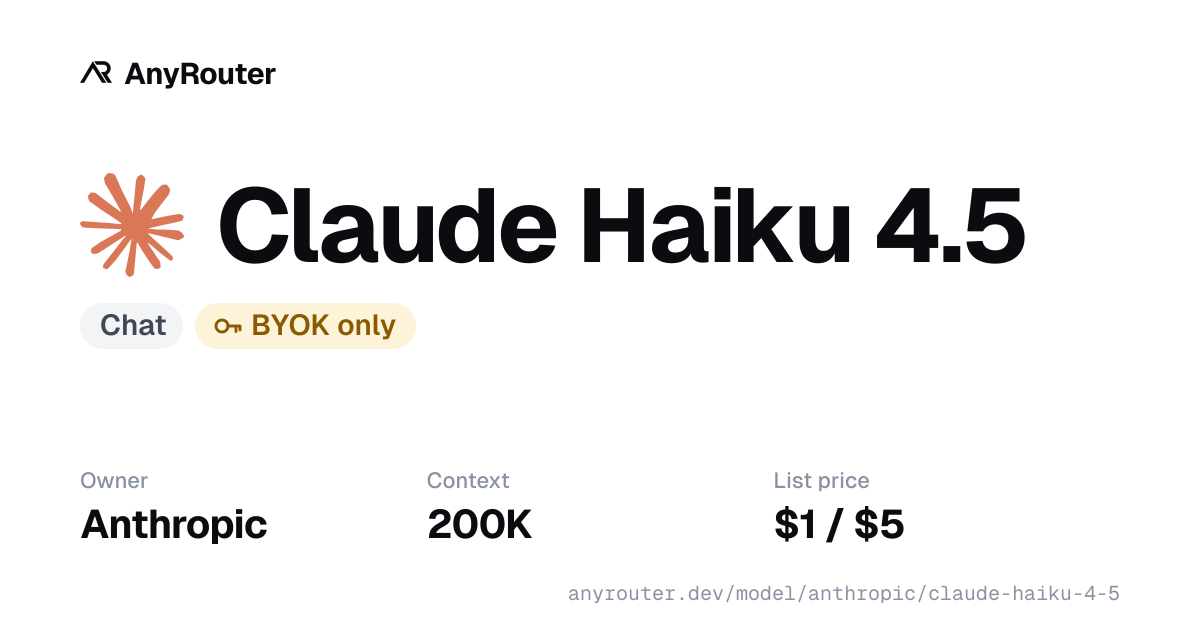 Claude Haiku 4.5 share card