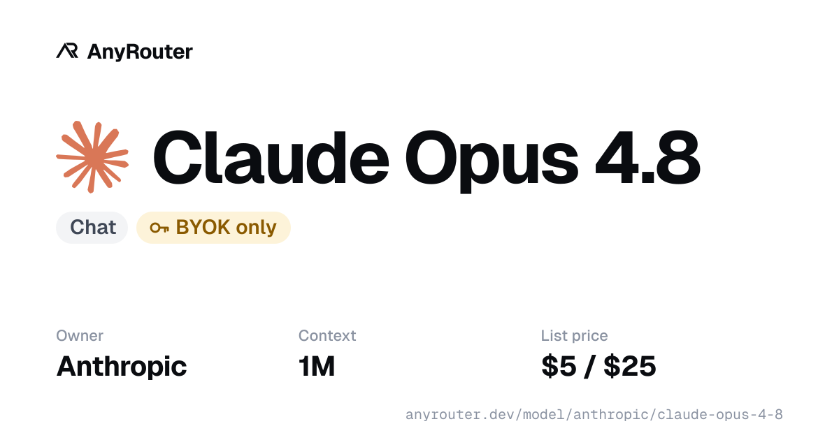 Claude Opus 4.8 share card
