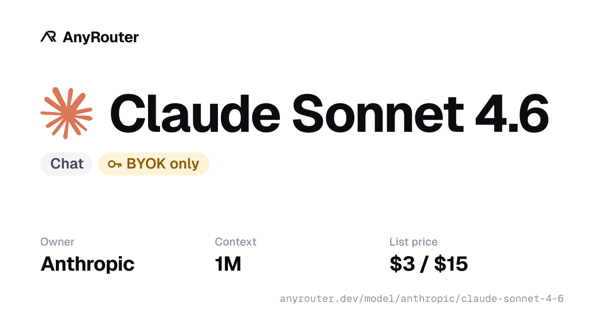 Claude Sonnet 4.6 share card