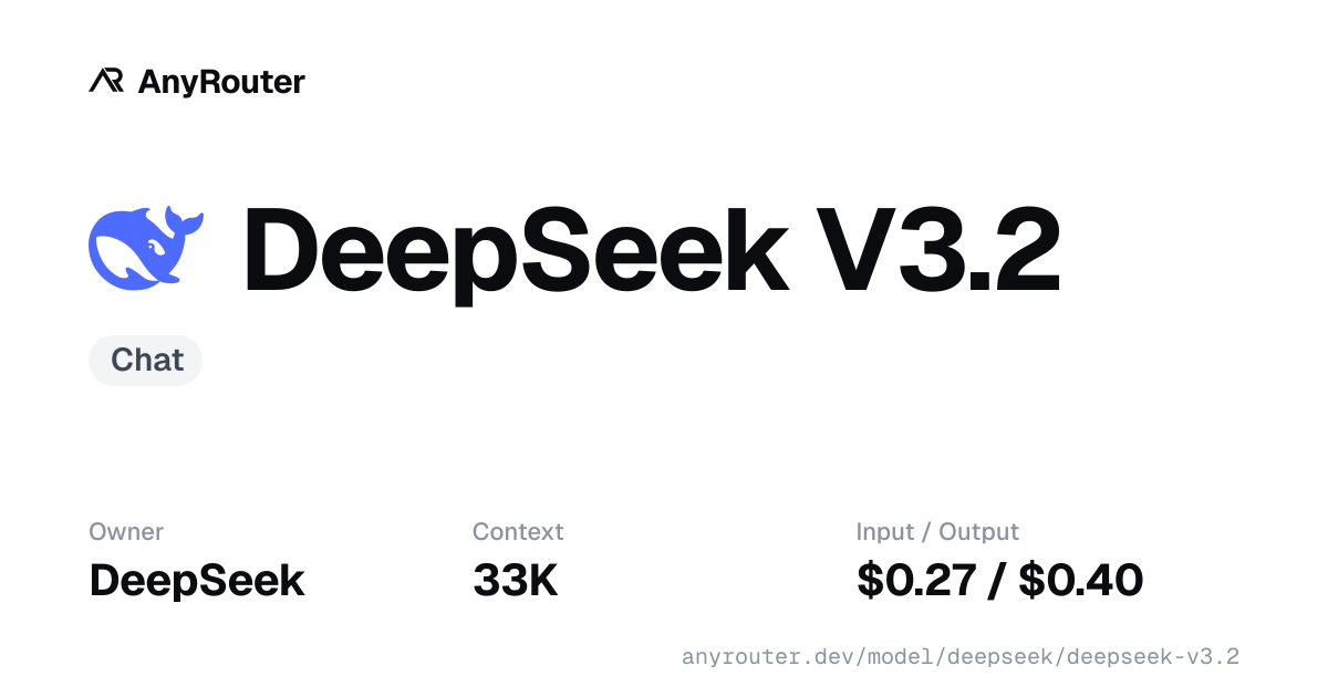 DeepSeek V3.2 share card