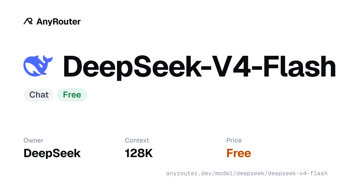 DeepSeek-V4-Flash share card