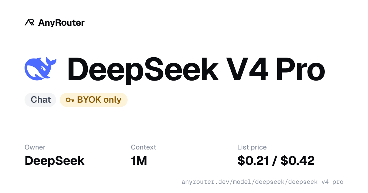 DeepSeek V4 Pro share card