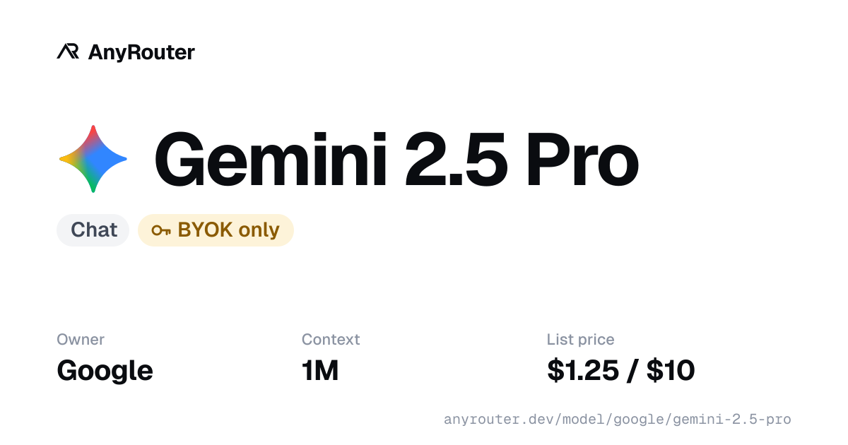 Gemini 2.5 Pro share card