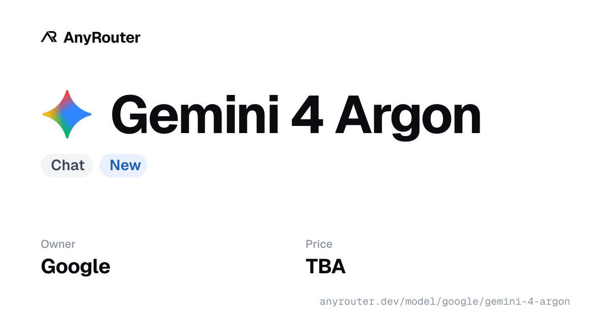 Gemini 4 Argon share card