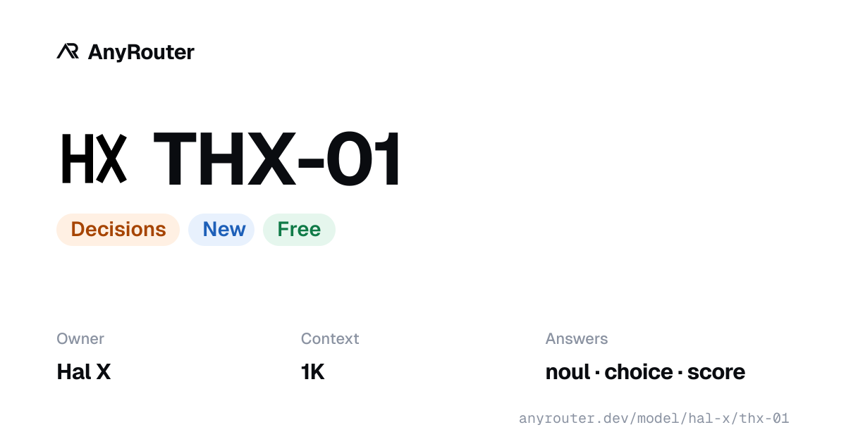 THX-01 share card