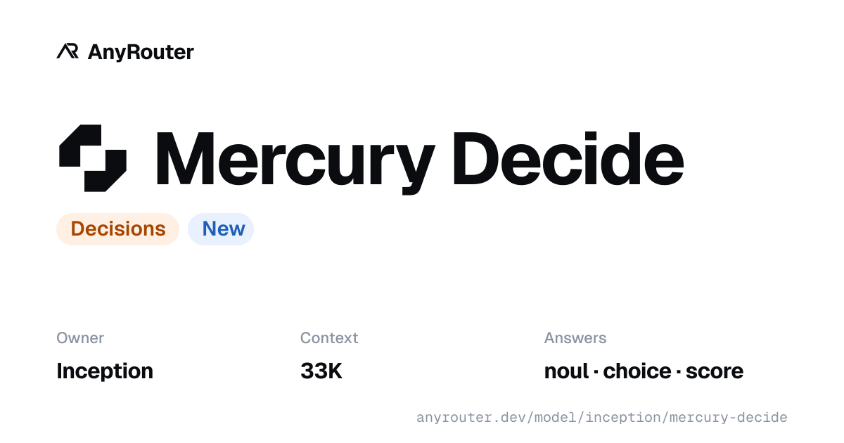 Mercury Decide share card