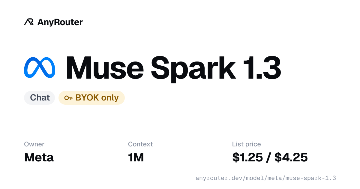 Muse Spark 1.3 share card