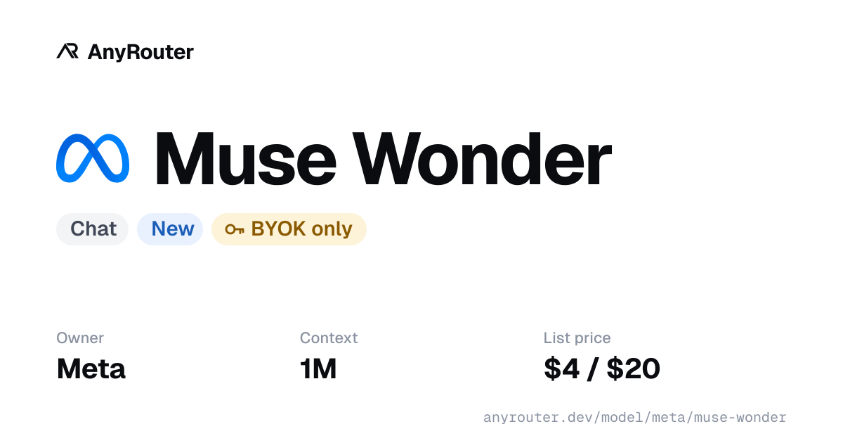 Muse Wonder share card