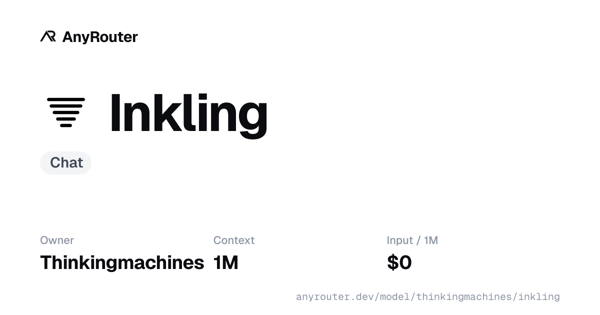 Inkling share card