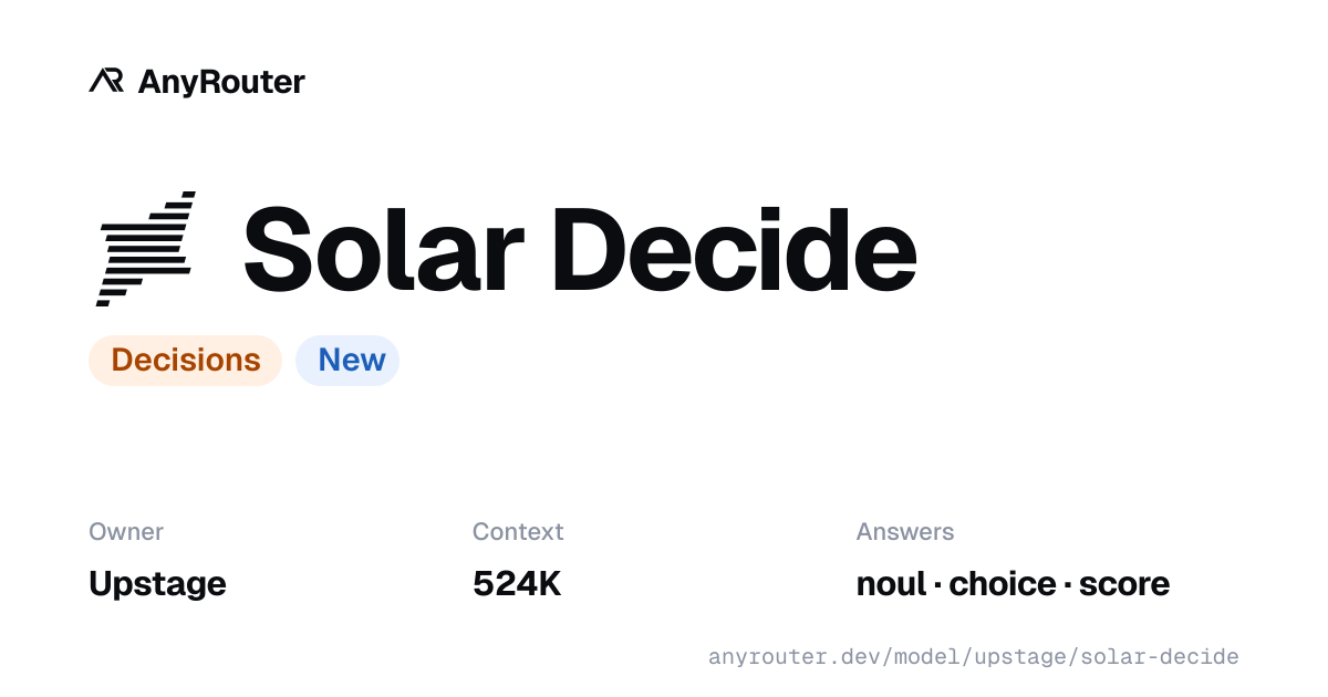 Solar Decide share card