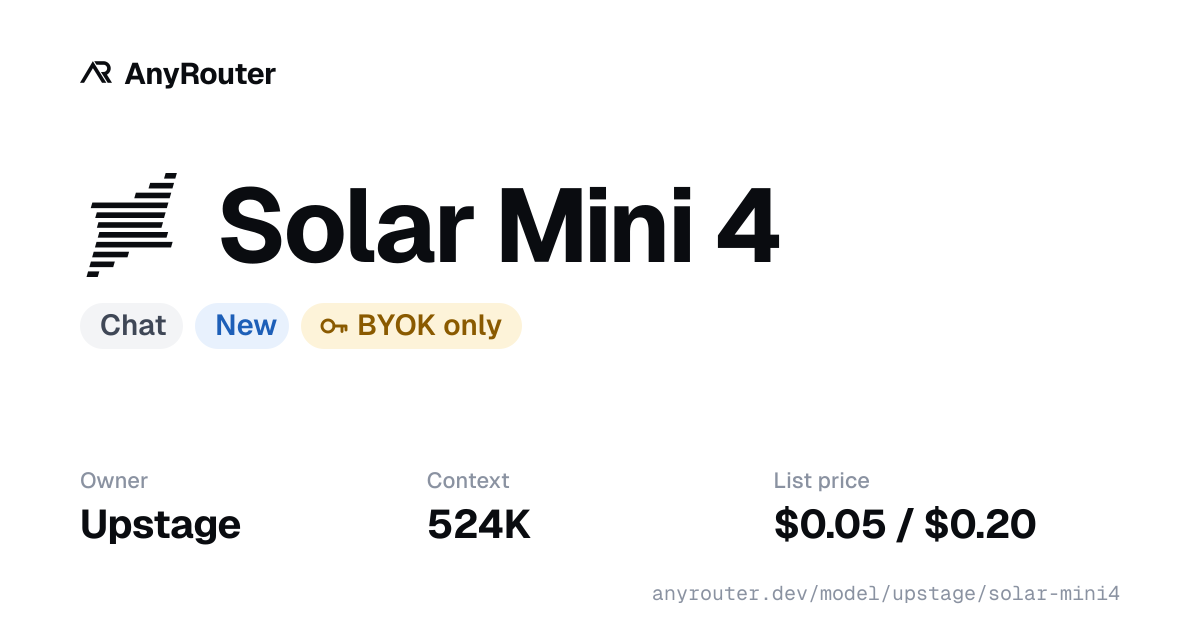 Solar Mini 4 share card