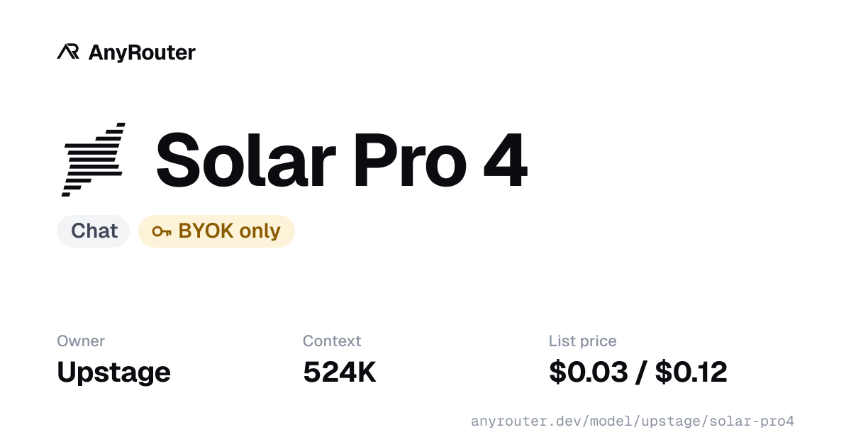 Solar Pro 4 share card