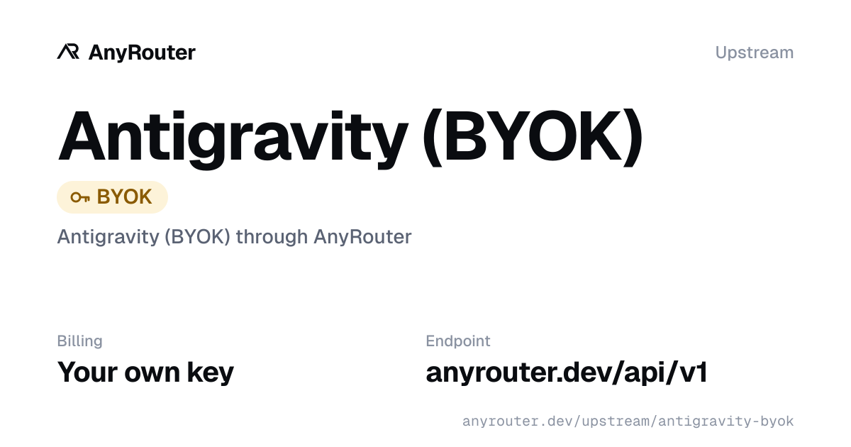 Antigravity upstream share card