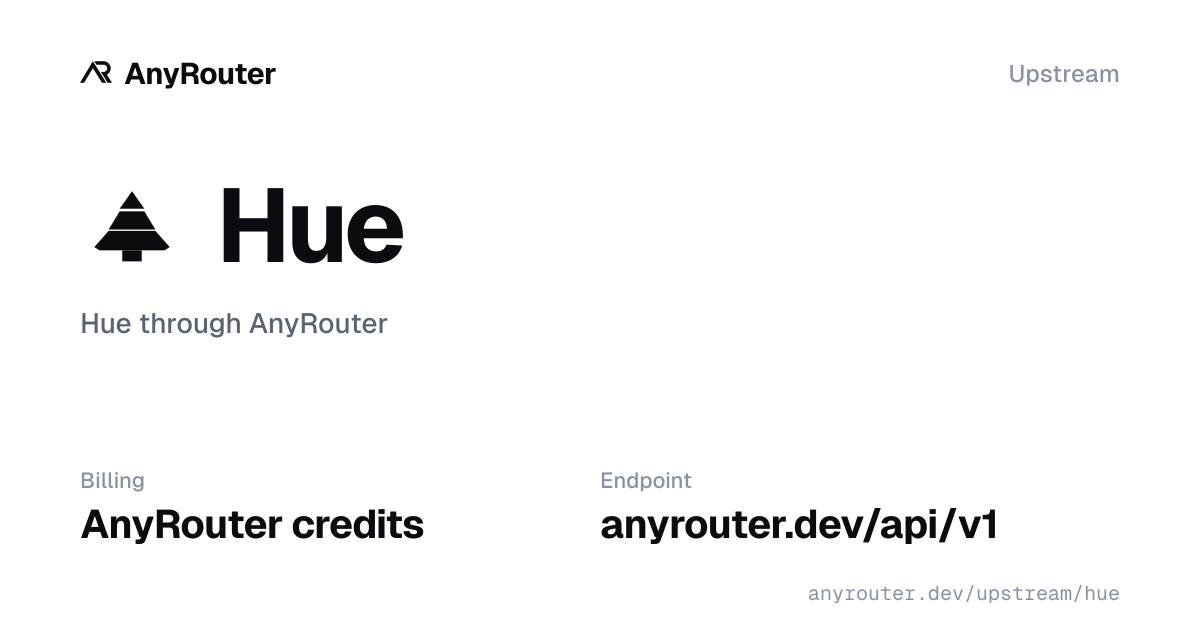 Hue upstream share card