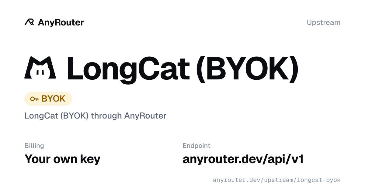 LongCat upstream share card