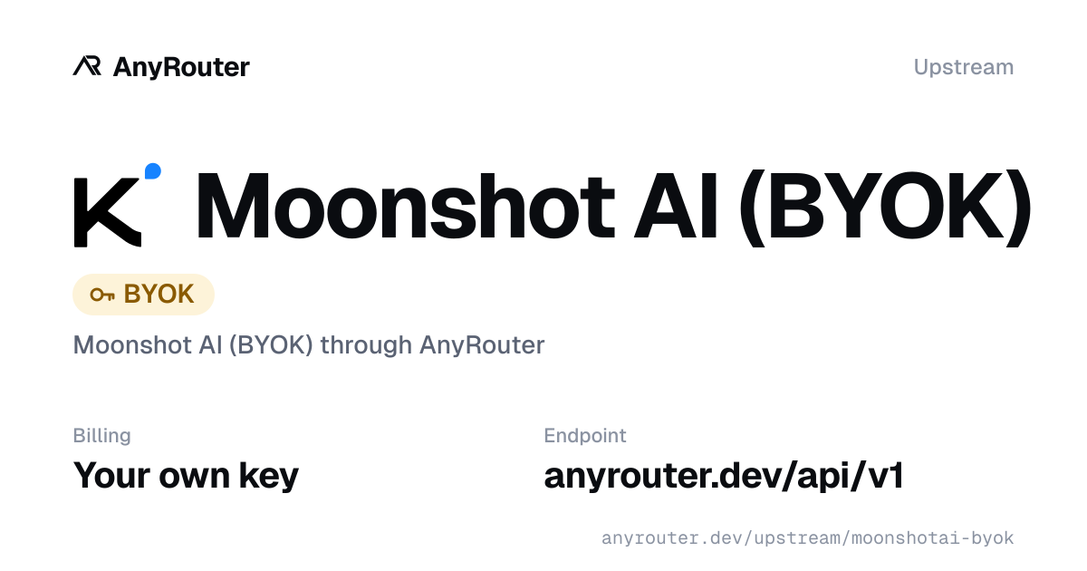 Moonshot AI upstream share card