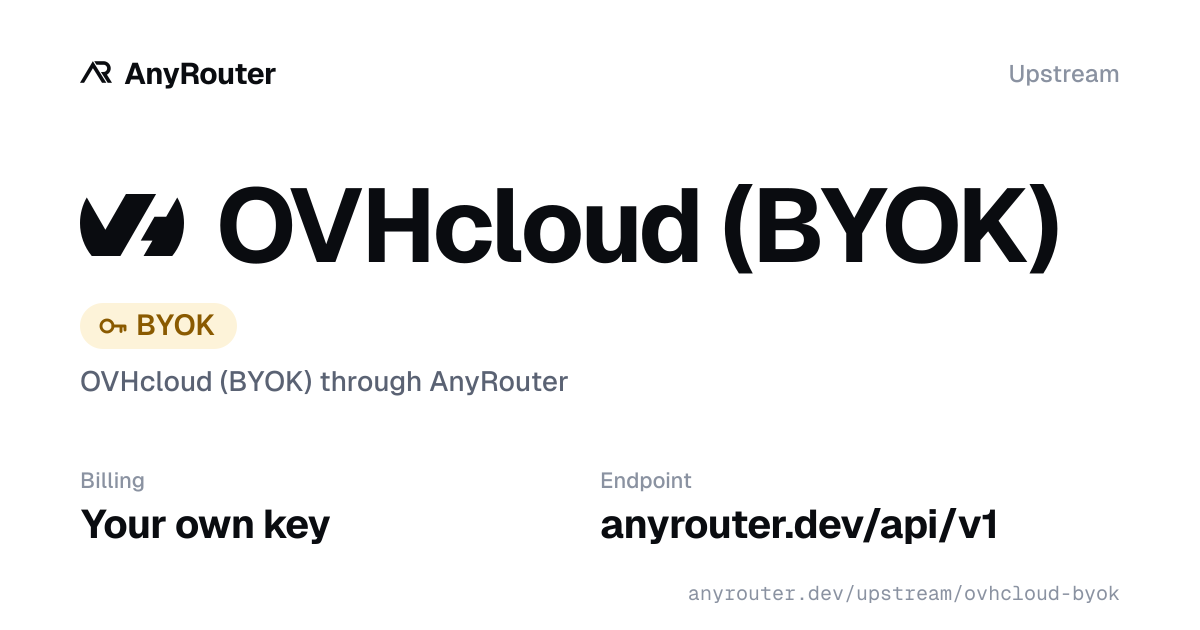 OVHcloud upstream share card