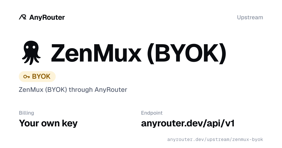 ZenMux upstream share card